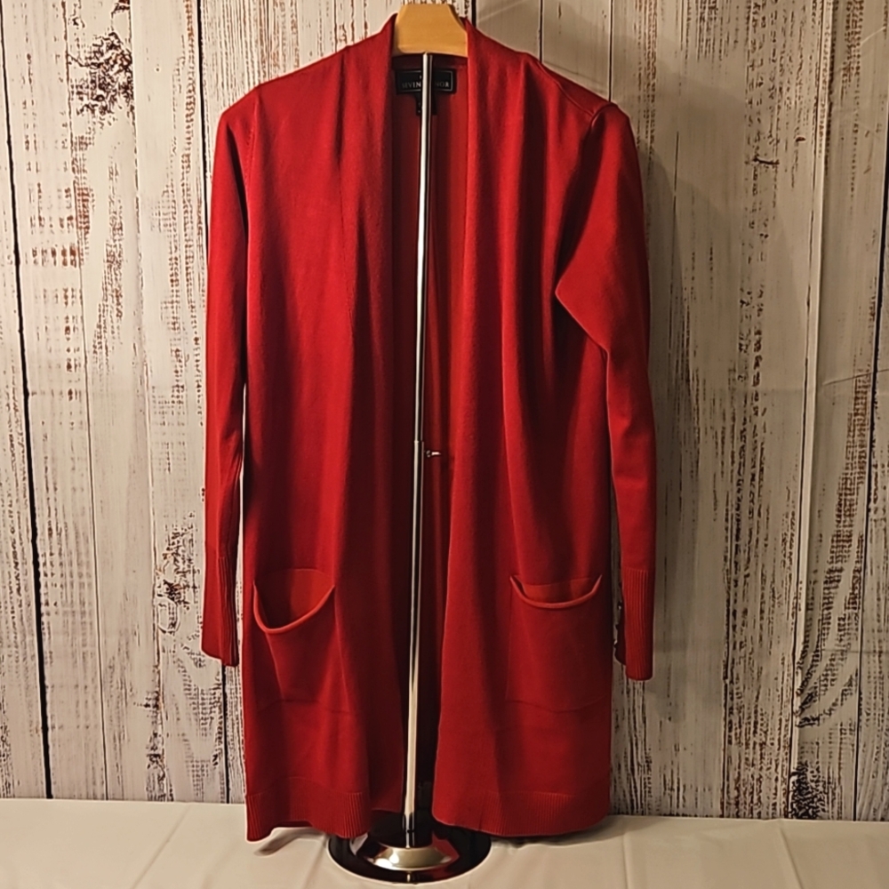 Seven Manor Open Front Long Sleeve Cardigan
